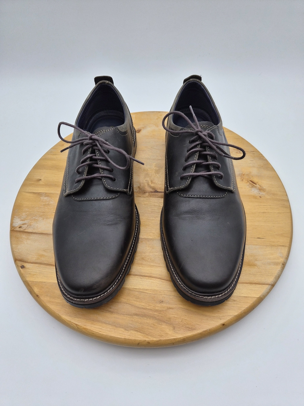 Cole Haan Men's Dark Brown Leather Oxfords